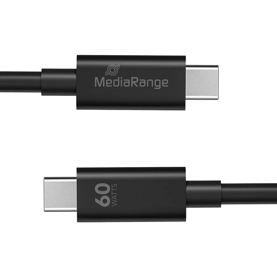 MEDIARANGE Type C toType C 60W USB 3 Cable, 1,2M - MRCS213