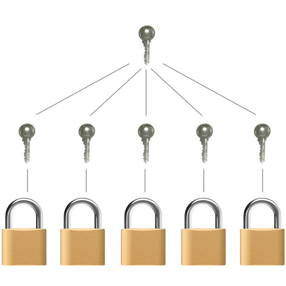 EGRET Padlocks with Master Key 40mm