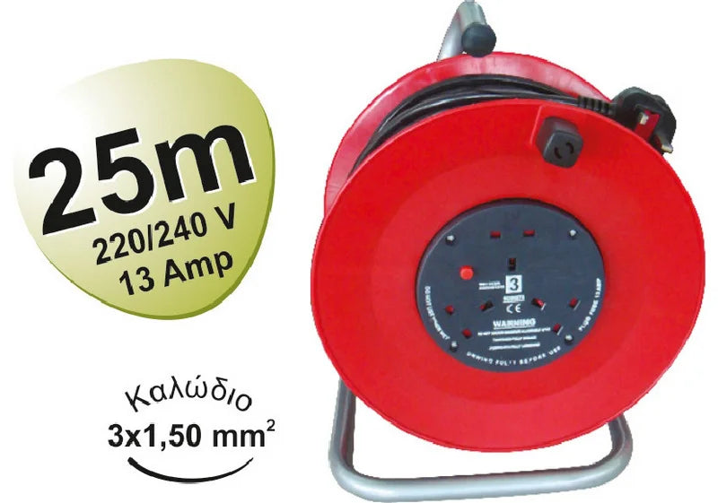 GK POWER - 25M 4Ways Reel - EB3T
