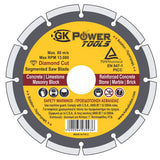 GK POWER Segmented Saw Blade for Ceramic, Granite, Brick etc