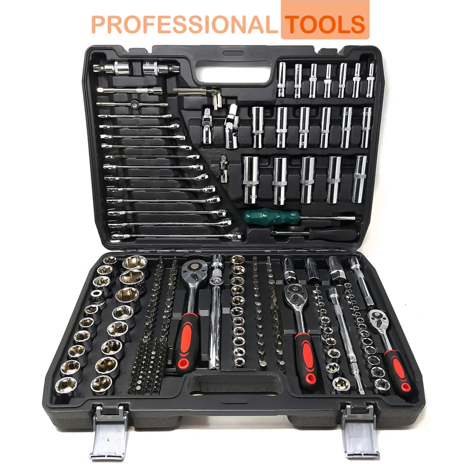 GK HARDWARE TOOLBOX SOCKET WRENCH SET BITS 216pcs