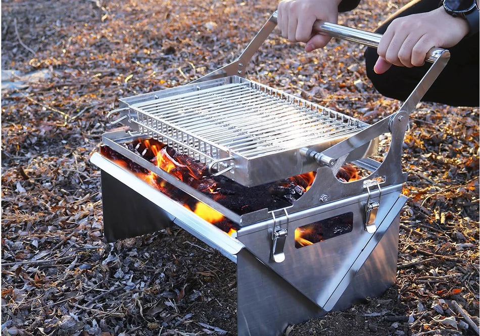 GK BBQ 360 Flip, Small Premium Charcoal BBQ - HDT04