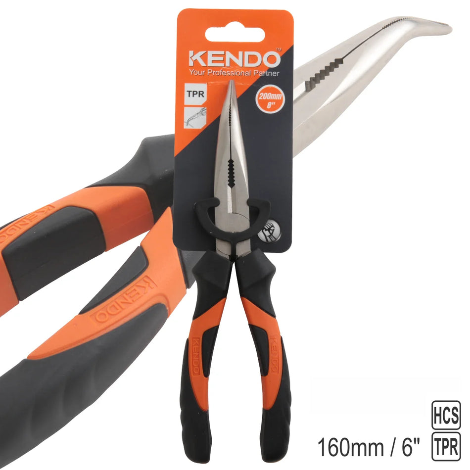 KENDO 10401 Bent Nose Pliers