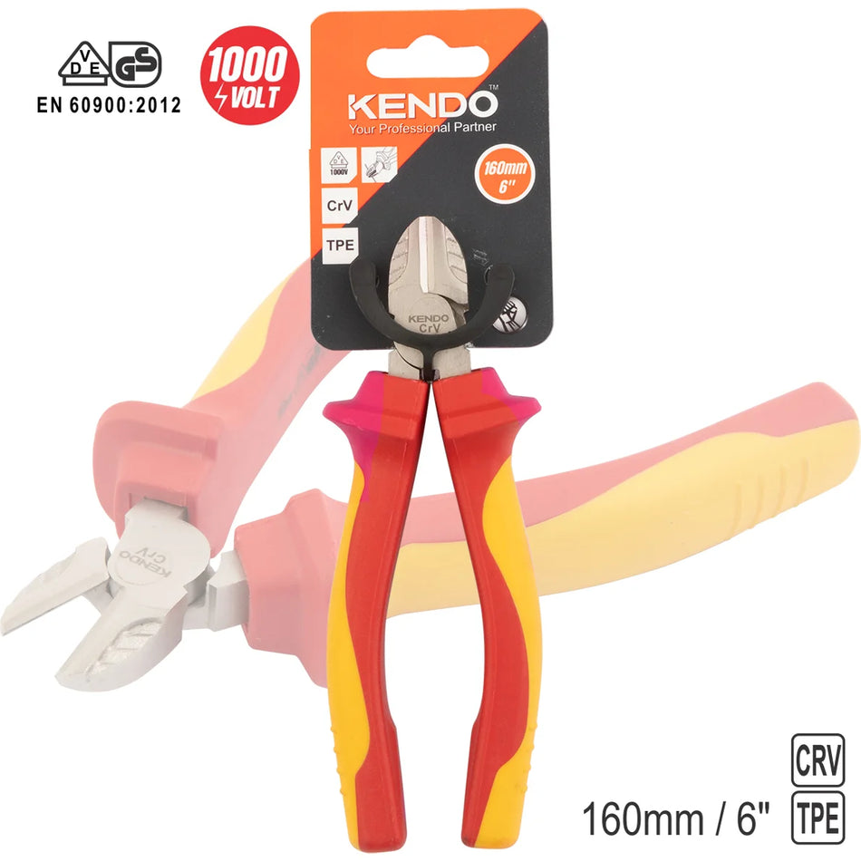 KENDO 11011 VDE Side Cutting Plier 6“/160mm