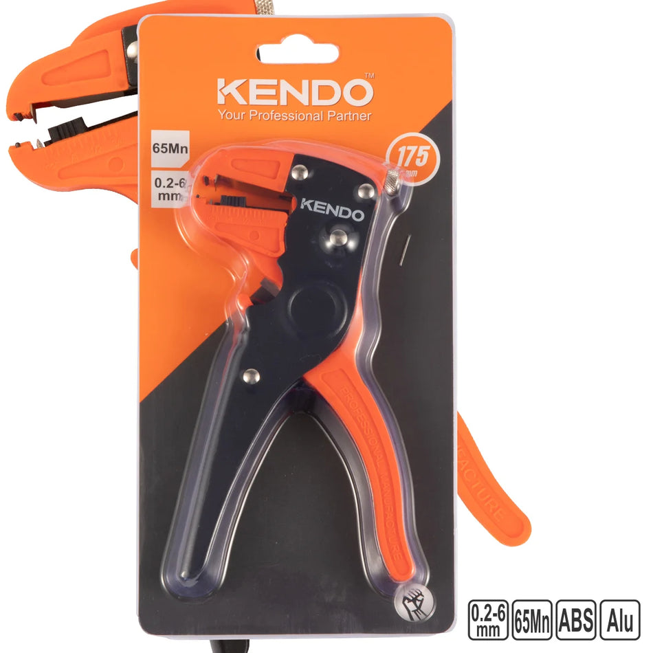 KENDO 11701 Automatic Stripping Plier (0.2-6mm) 175mm/7