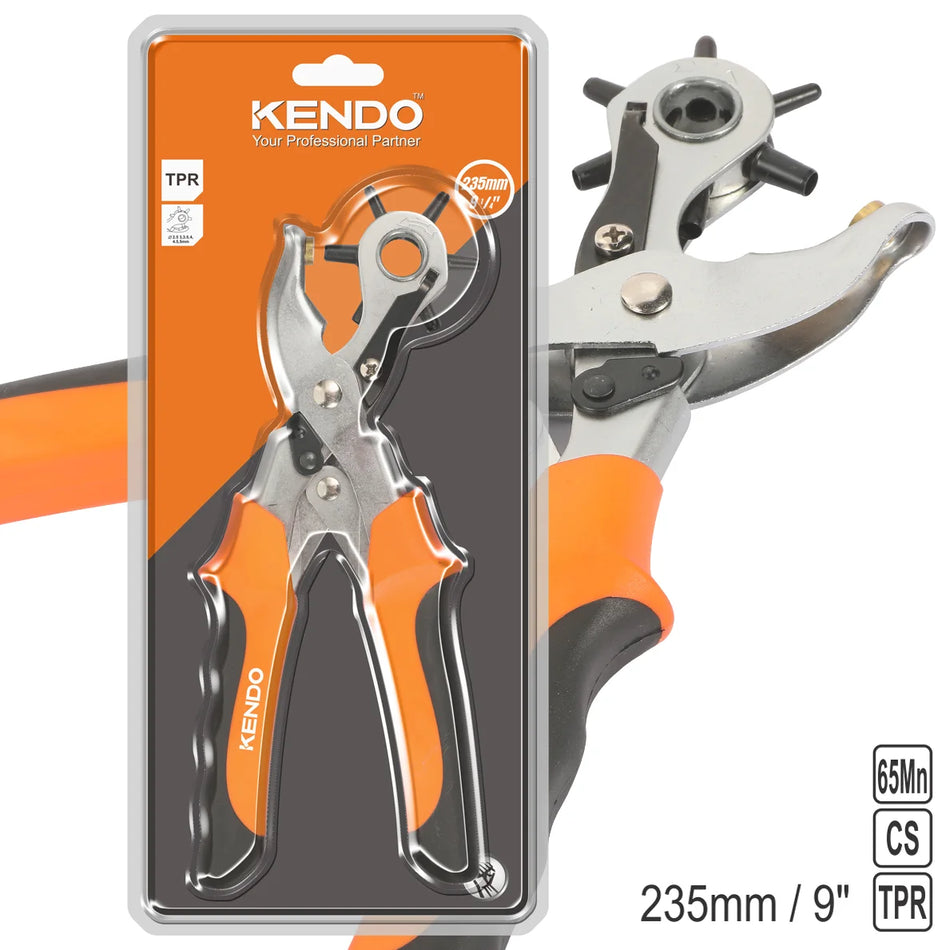 KENDO (022) 11824 Revolving Punch Pliers 235mm / 9"