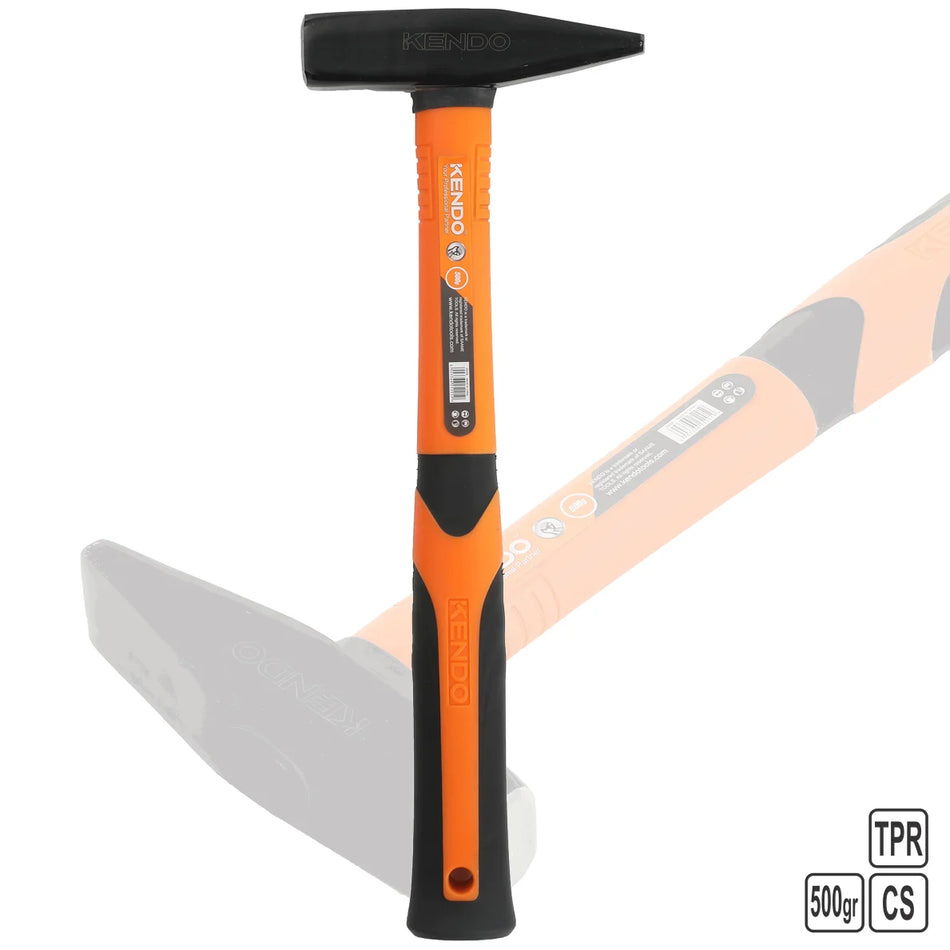KENDO Machinist Hammer, Fiberglass Handle