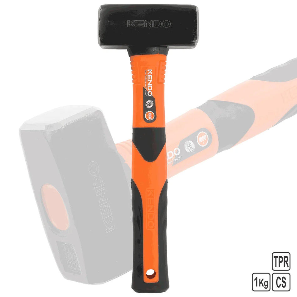 KENDO Stoning Hammer, Fiberglass Handle