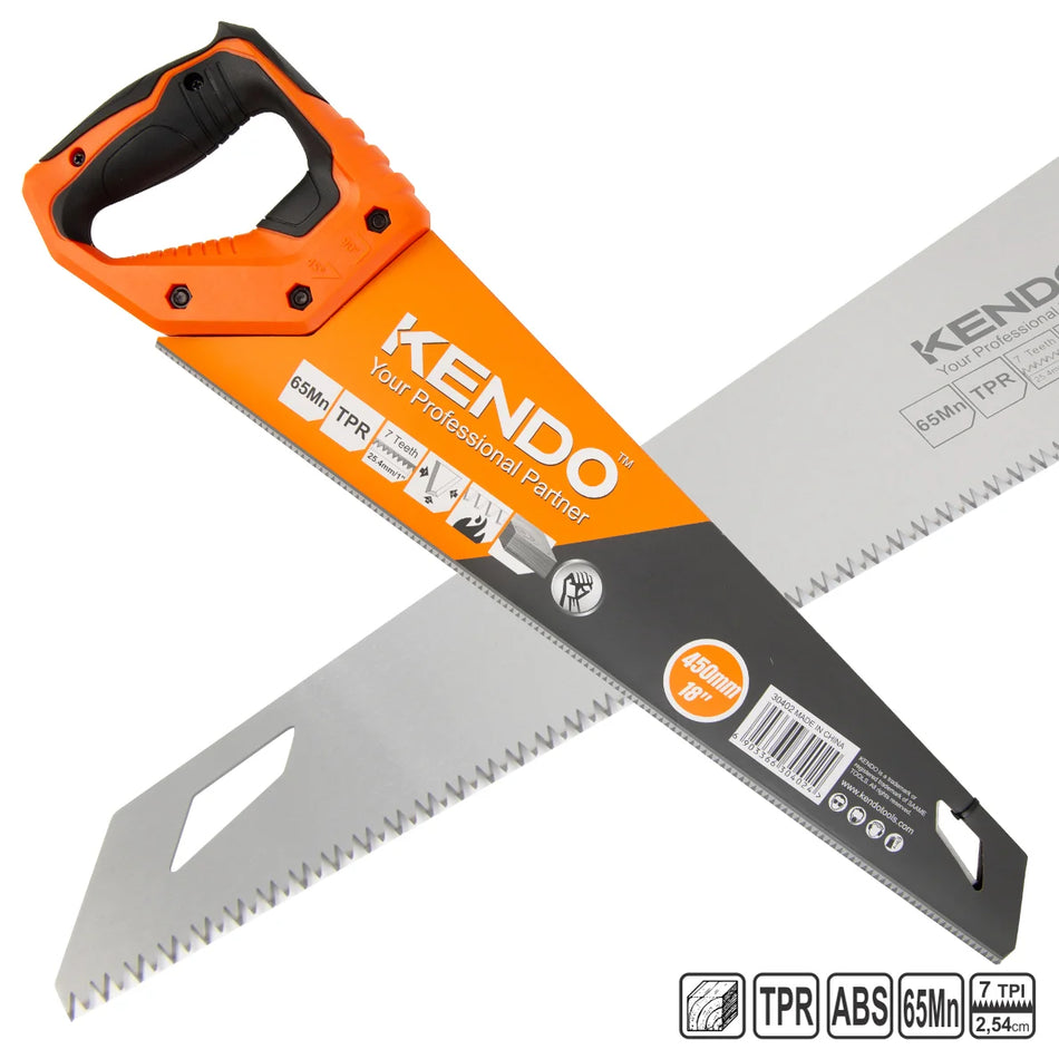 KENDO 30402 Hand Saw 450mm / 18"