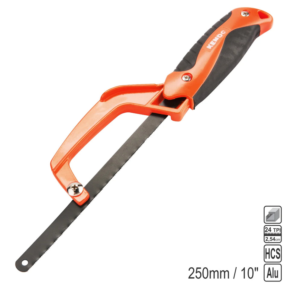 KENDO 30575 Mini Hacksaw Frame 250mm / 10"