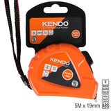 KENDO Metric & Inch Tape Measure with Auto Lock