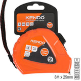 KENDO Metric & Inch Tape Measure with Auto Lock
