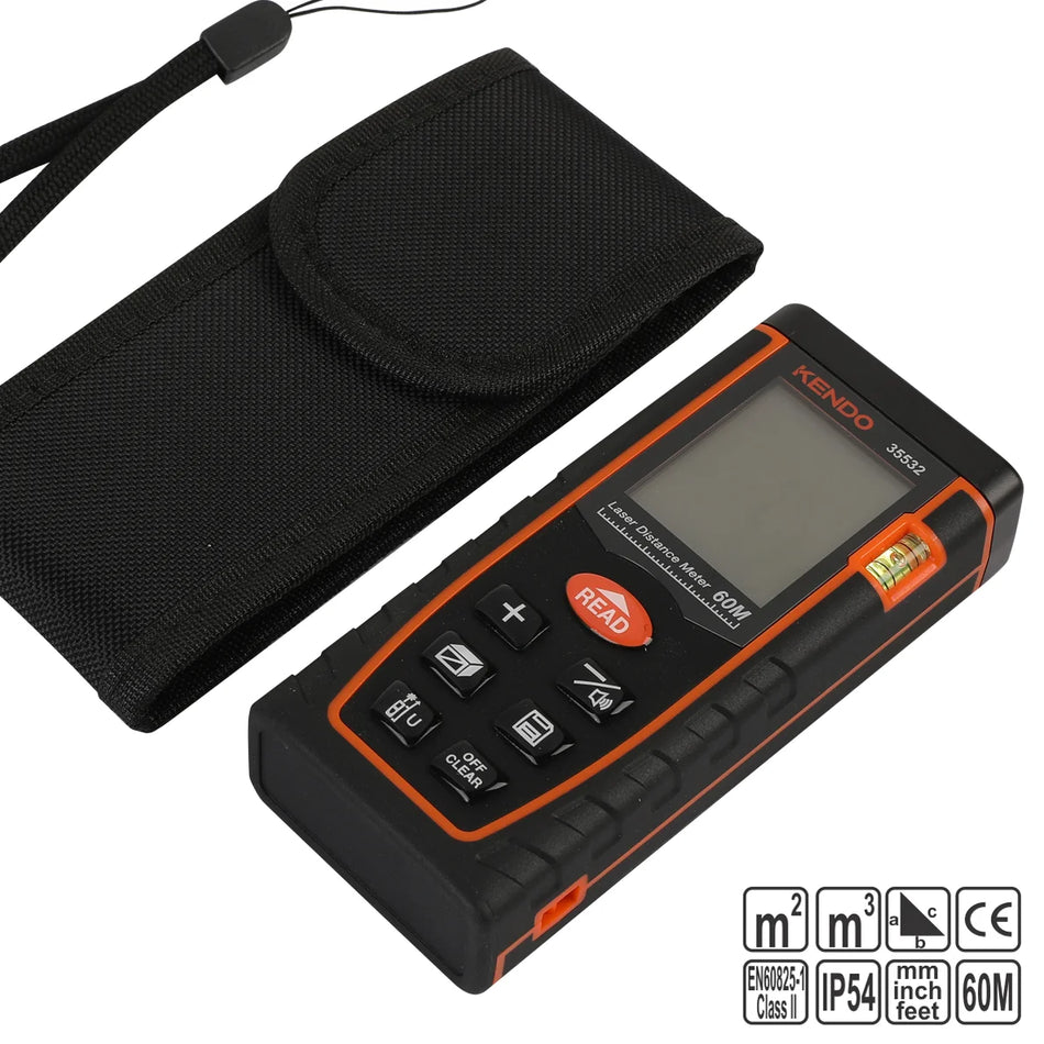 KENDO 35532 Laser Distance Meter 60M
