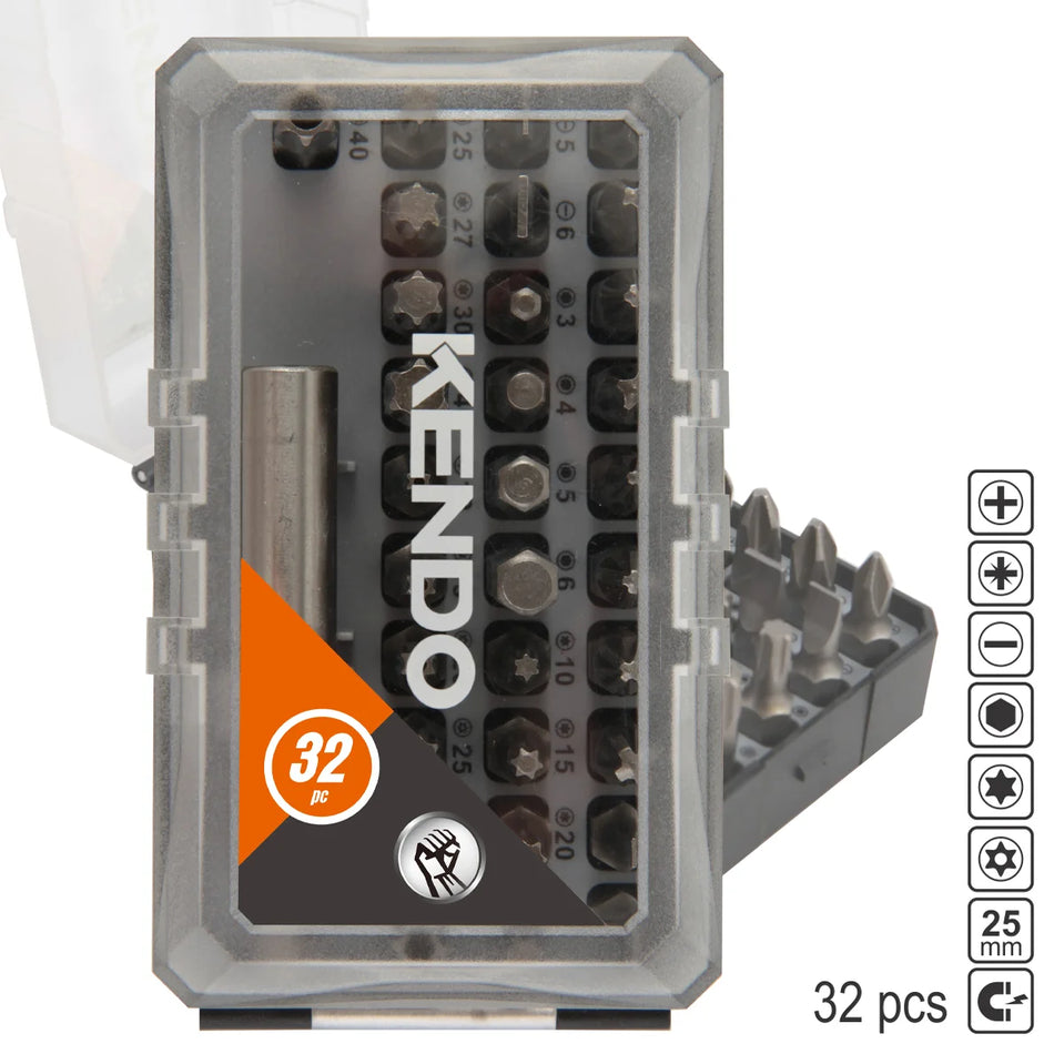 KENDO 32503433 Screwdriver Bit Set 32pcs