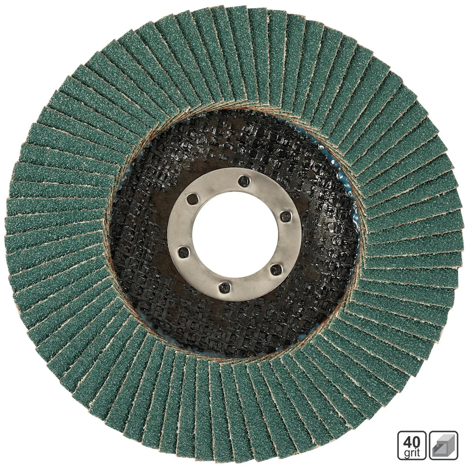 KENDO (280) 77804041 T29 Angled Flap Disc 15x1x22.23mm. 40#