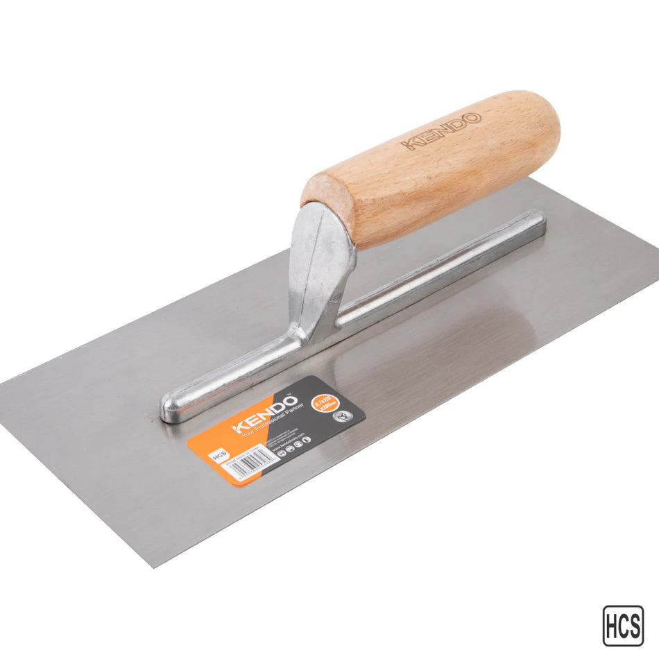 KENDO 45328 Plastering Trowel, Wooden Handle