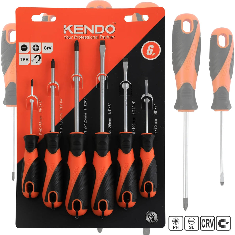 KENDO 85114 6pcs Screwdriver Set