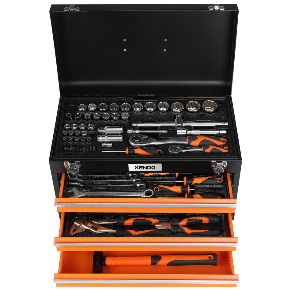 KENDO 90517 86 PC TOOL CHEST SET