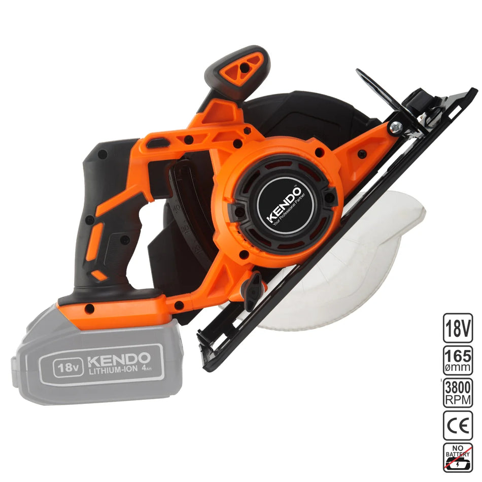 KENDO 96009 CORDLESS CIRCULAR SAW 165MM 18V