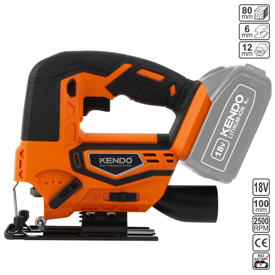 KENDO 96011 CORDLESS JIG SAW 18V