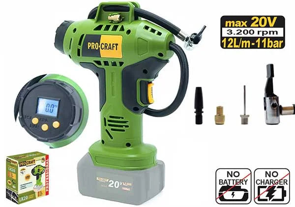 Pro-Craft Cordless Compressor - LK20