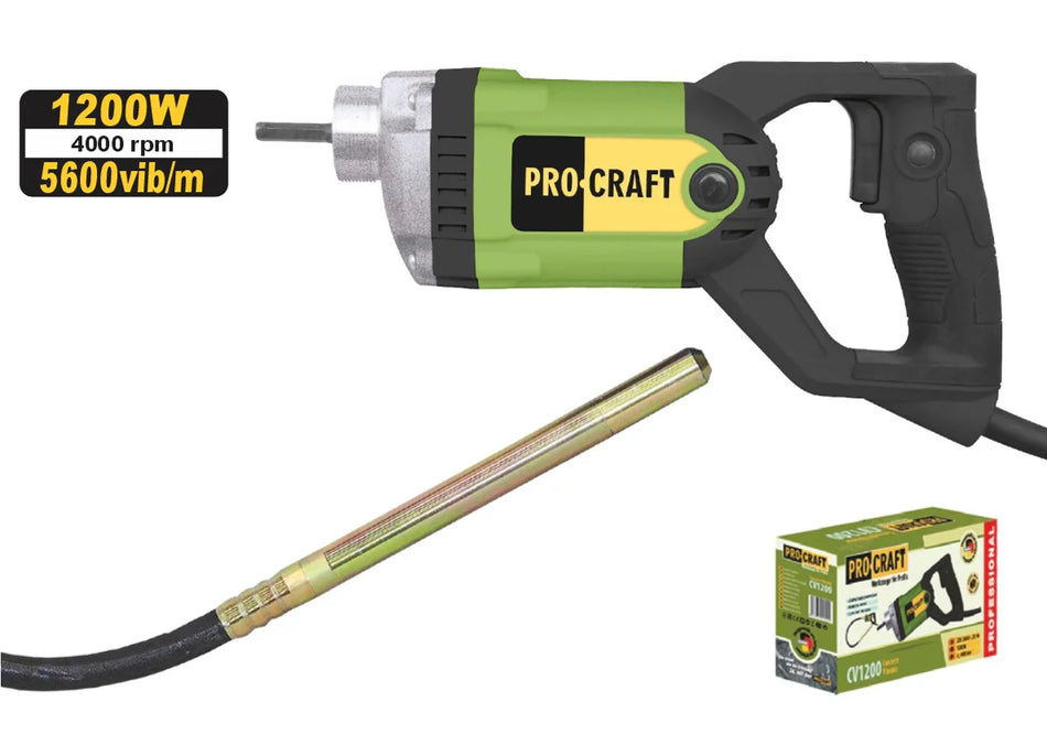 Pro-Craft Concrete Vibrator 1200W - CV1200