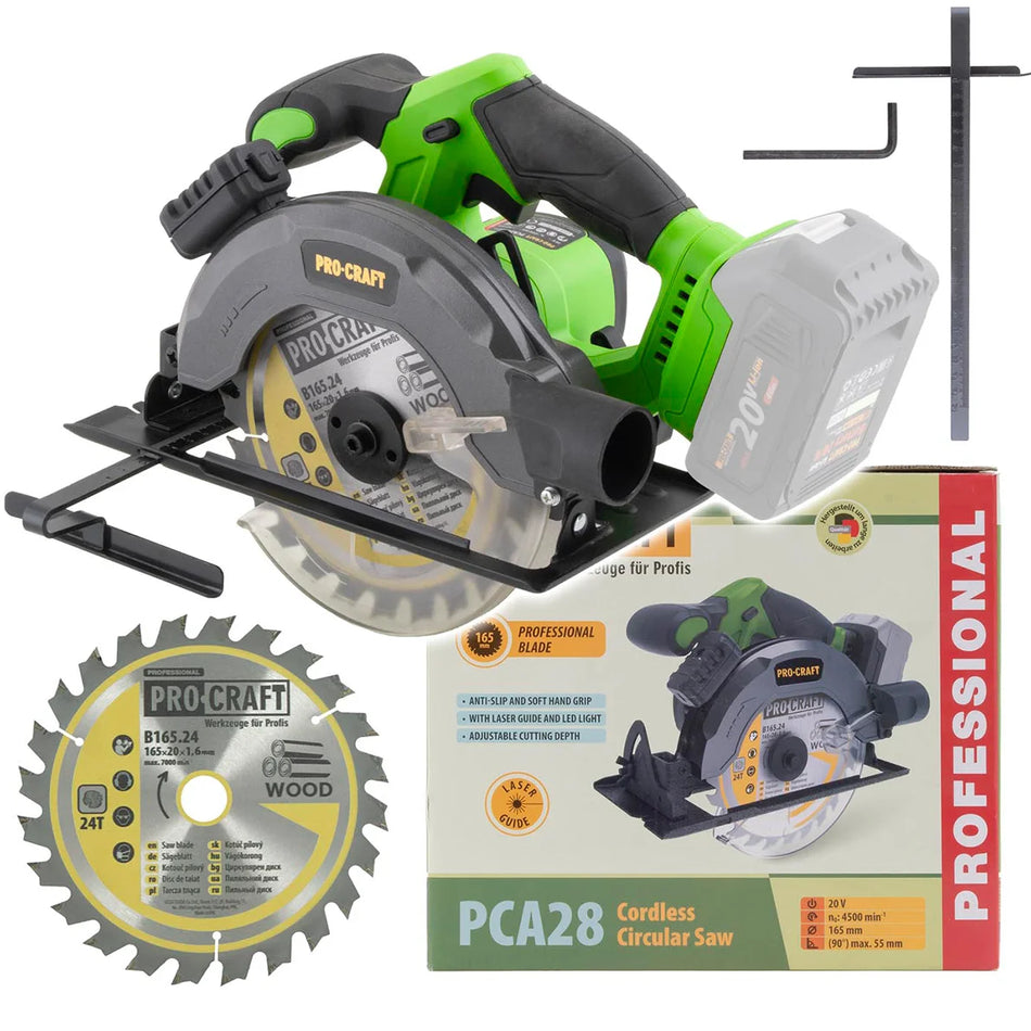 Pro-Craft PCA28bb 20V Cordless Circular Saw