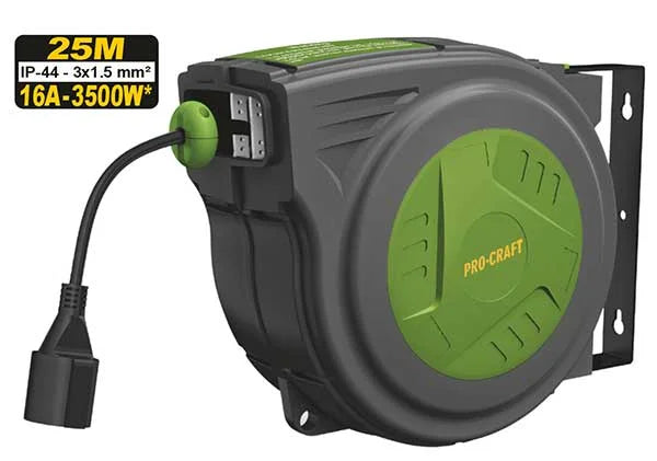Pro-Craft EK25N Automatic Retractable Cable Reel