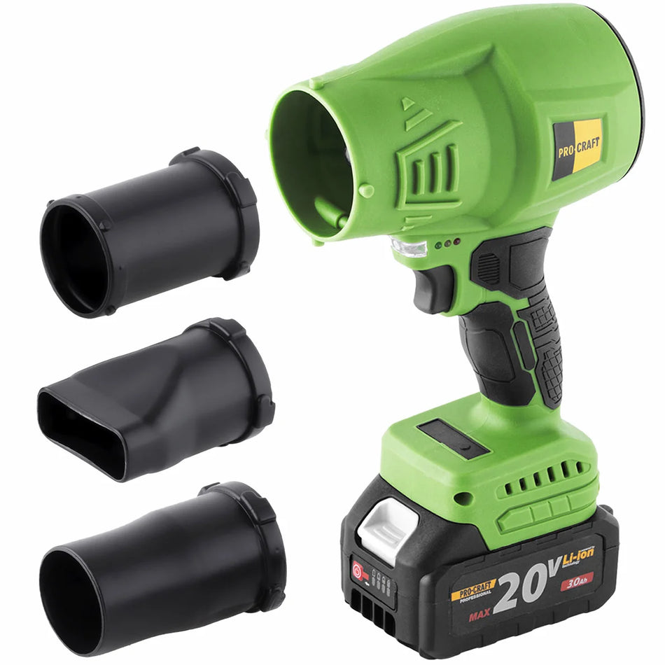 Pro-Craft Cordless Blower, 3Ah Battery & Charger - PB18