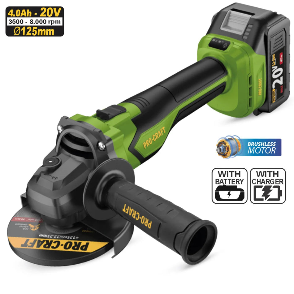 Pro-Craft Angle Grinder PGA22-1B-C