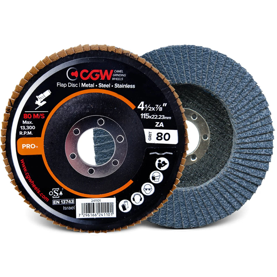 CGW PRO Line Flap Discs (zirconia alumina grain)