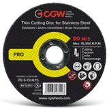 CGW Cutting Discs for Stainless Steel (white aluminum oxide)