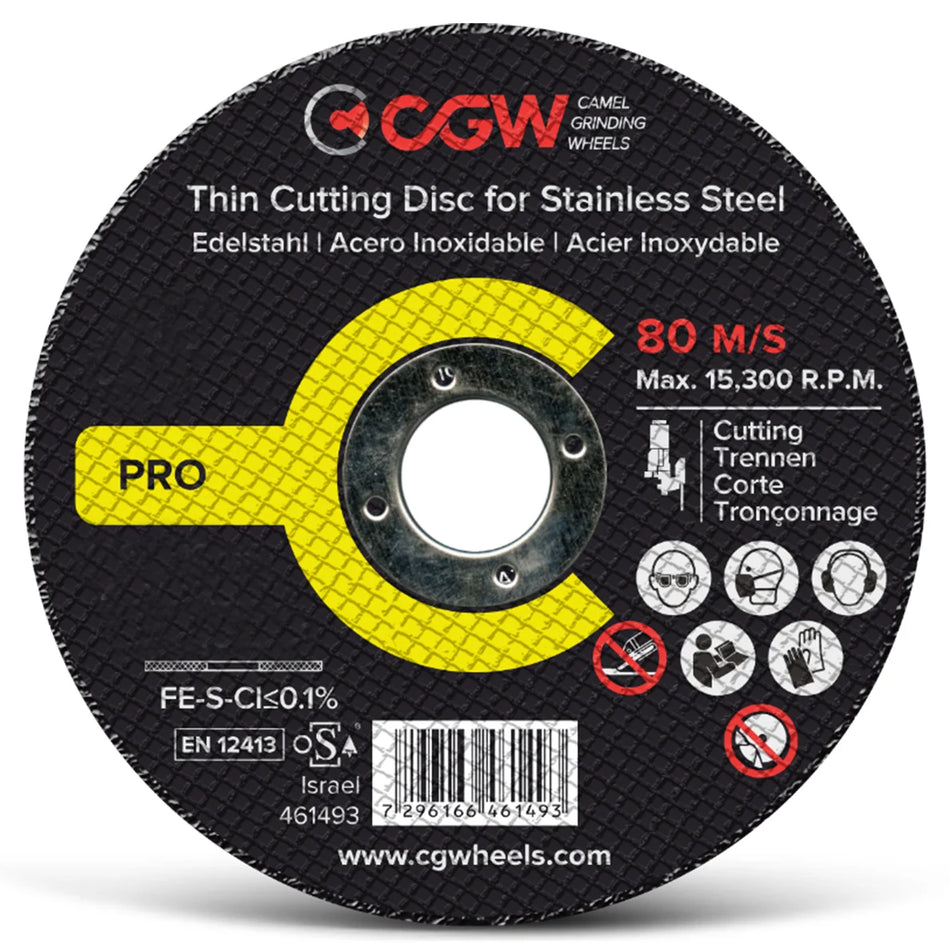 CGW Cutting Discs for Stainless Steel (white aluminum oxide)