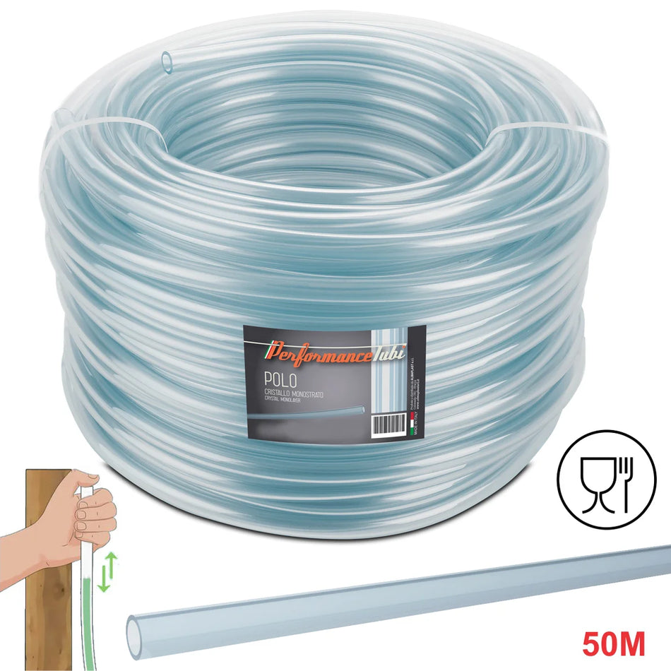 ALMAPLAST POLO Clear Hose Ø10x14mm - 50Μ