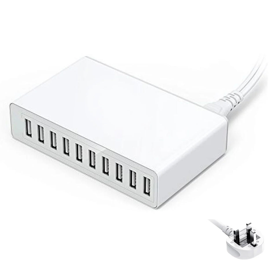 Φορτιστής USB 10 Θυρών 60W με Καλώδιο - 09L (49)