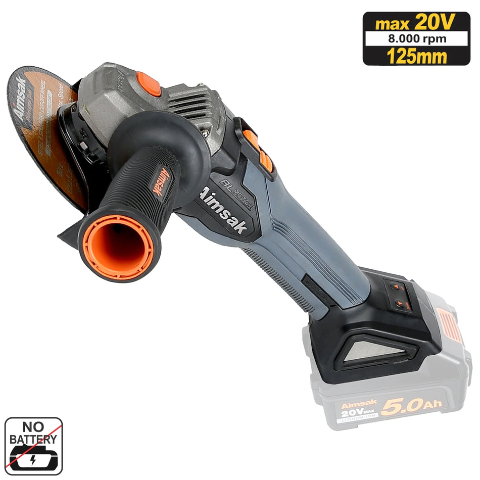 AIMSAK TOOLS BL18G70 - 20V ANGLE GRINDER (5,0AH)