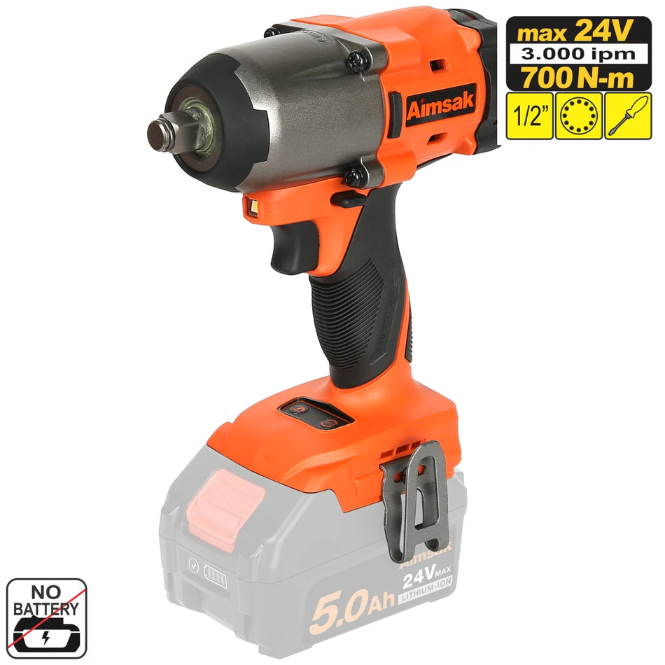 AIMSAK TOOLS BL22HQ700 - 24V IMPACT WRENCH (5,0AH)