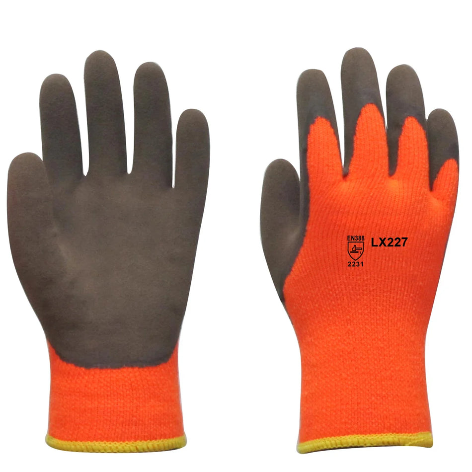 GLOVES Pro-Tekker LX227 ACRYLIC TERRY WITH SANDY COATING