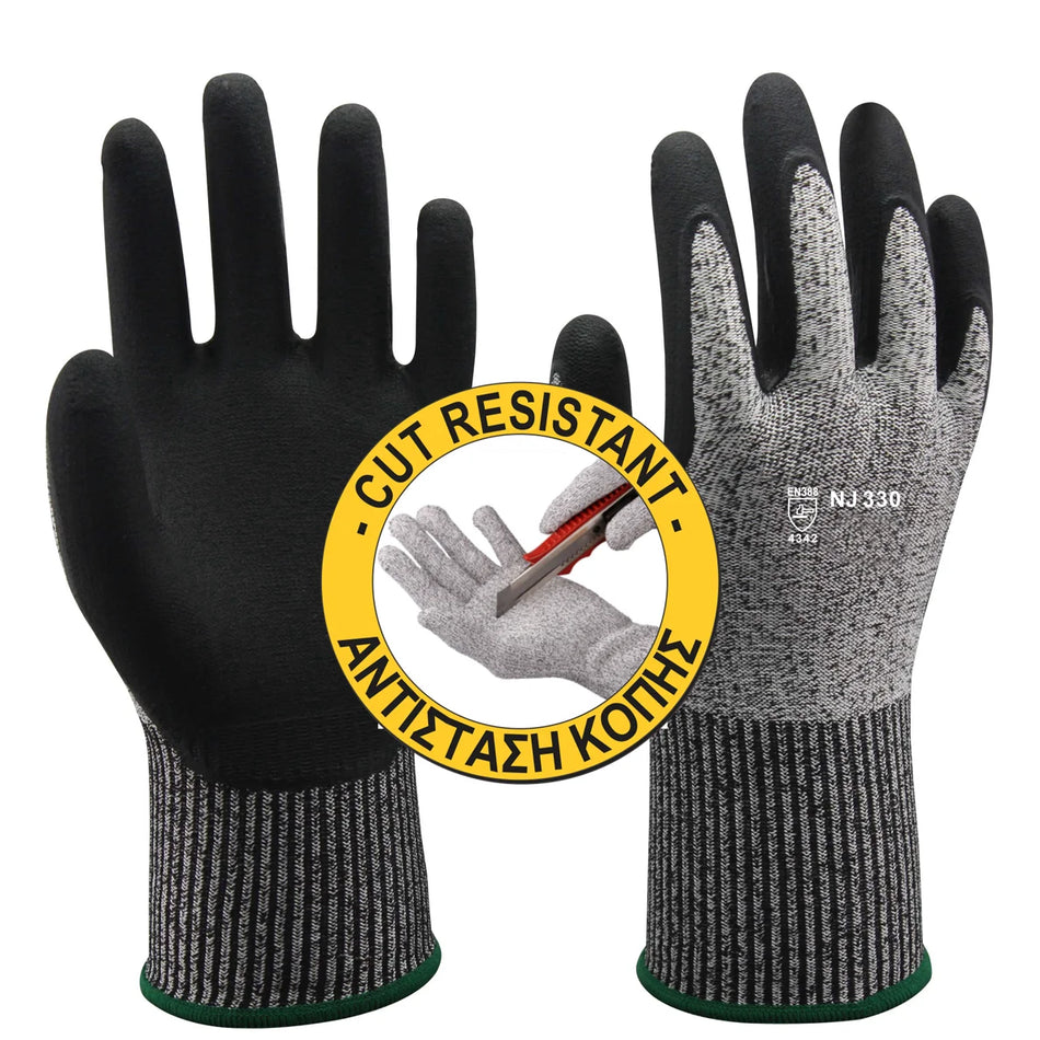 GLOVES Pro-Tekker NJ330-3 NITRILE CUTTING RESISTANT MICRO FOAMING
